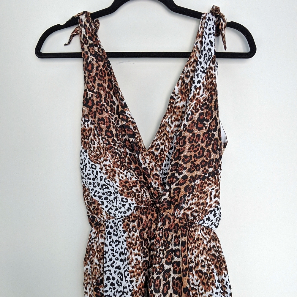 Peach Love California Leopard Print Romper